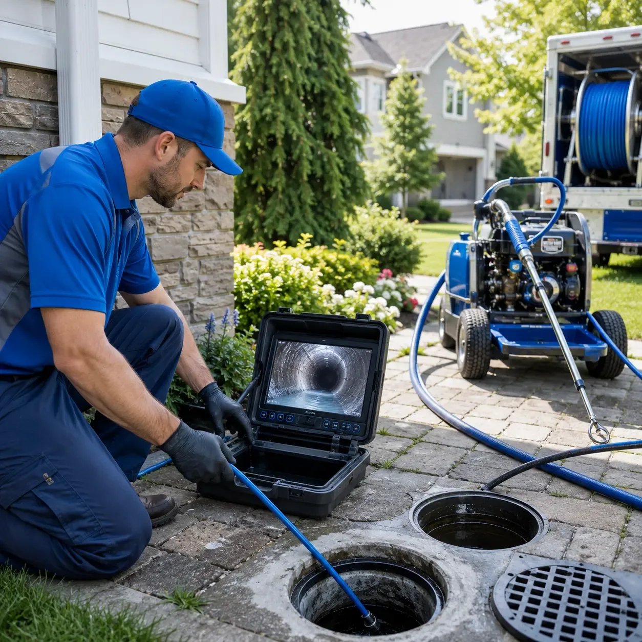 Outdoor drain cleaning professionals serving Big Rock, IL