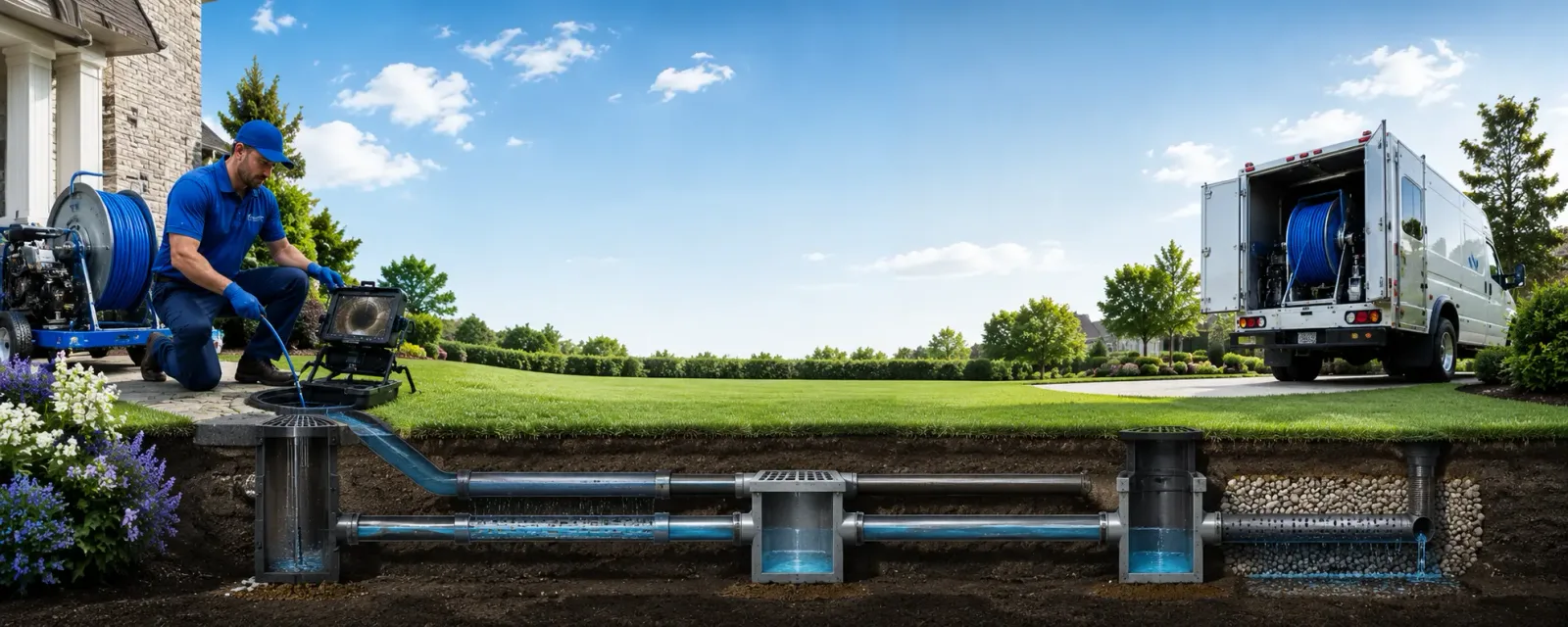 Outdoor drain cleaning information for Big Rock, IL